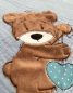 Preview: Halstuch "Teddy mit Herz"