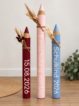 Preview: XXL Buntstifte in Merlot, Rosa und Blau