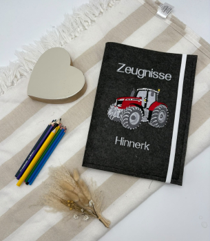 Zeugnismappe "Traktor"