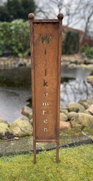 Schild "Willkommen"